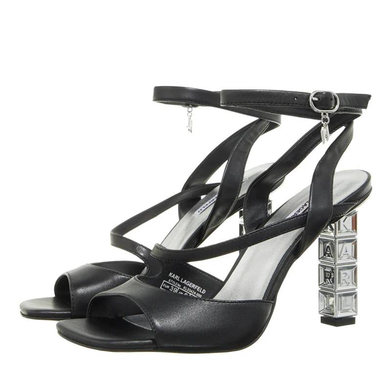 Karl Lagerfeld Pumps & High Heels - Kolumn Wrap Strap Sandal - Gr. 36 (EU) - in Schwarz - für Damen von Karl Lagerfeld