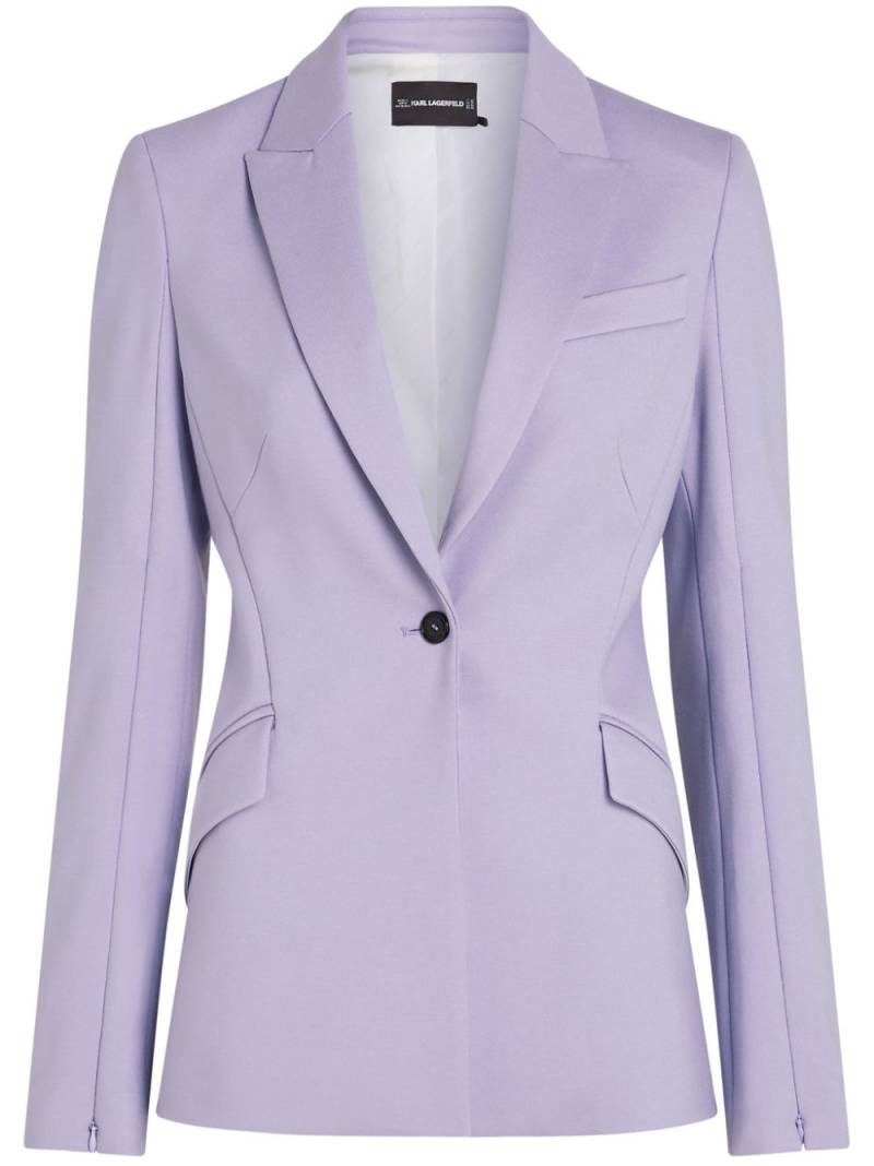 Karl Lagerfeld single-breasted blazer - Purple von Karl Lagerfeld