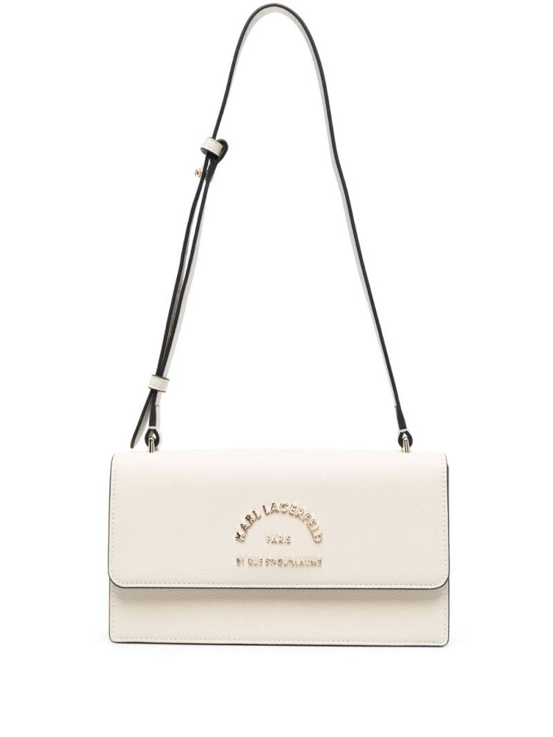 Karl Lagerfeld RSG logo-plaque faux-leather shoulder strap - Neutrals von Karl Lagerfeld