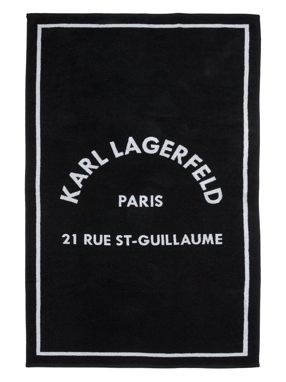 Karl Lagerfeld Rue St-Guillaume beach towel - Black von Karl Lagerfeld