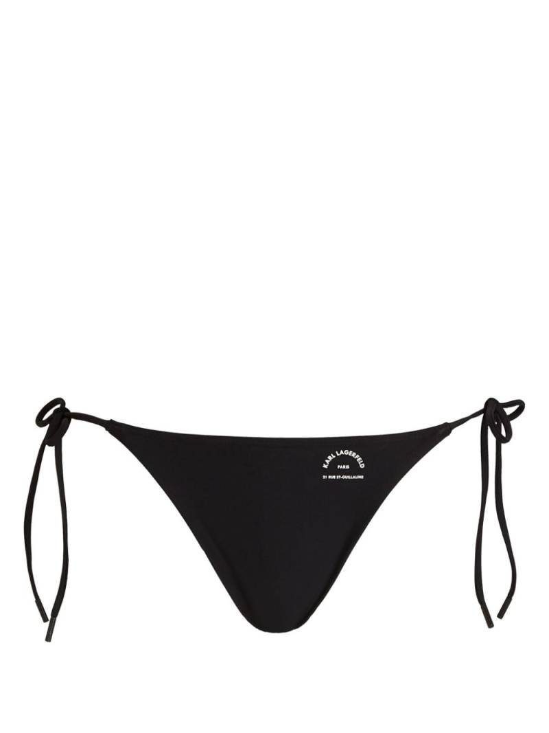 Karl Lagerfeld Rue St-Guillaume bikini bottoms - Black von Karl Lagerfeld