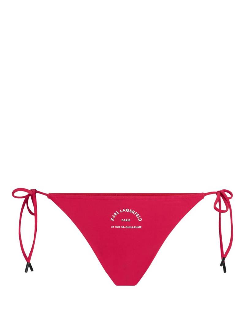 Karl Lagerfeld Rue St-Guillaume bikini top - Pink von Karl Lagerfeld