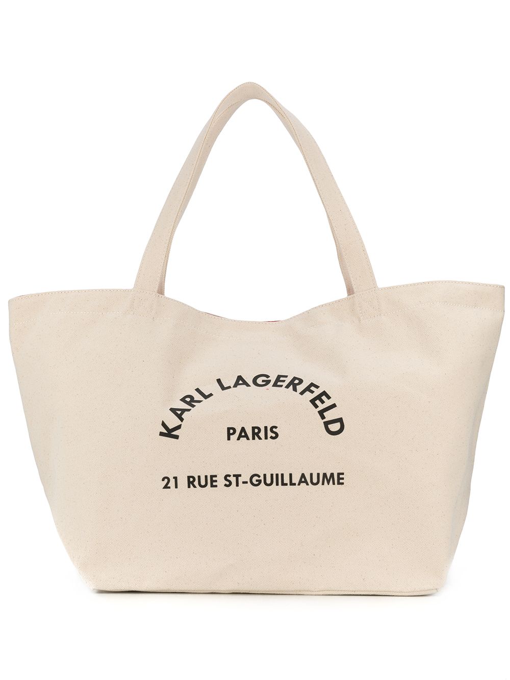 Karl Lagerfeld Rue St-Guillaume canvas tote bag - 106 von Karl Lagerfeld