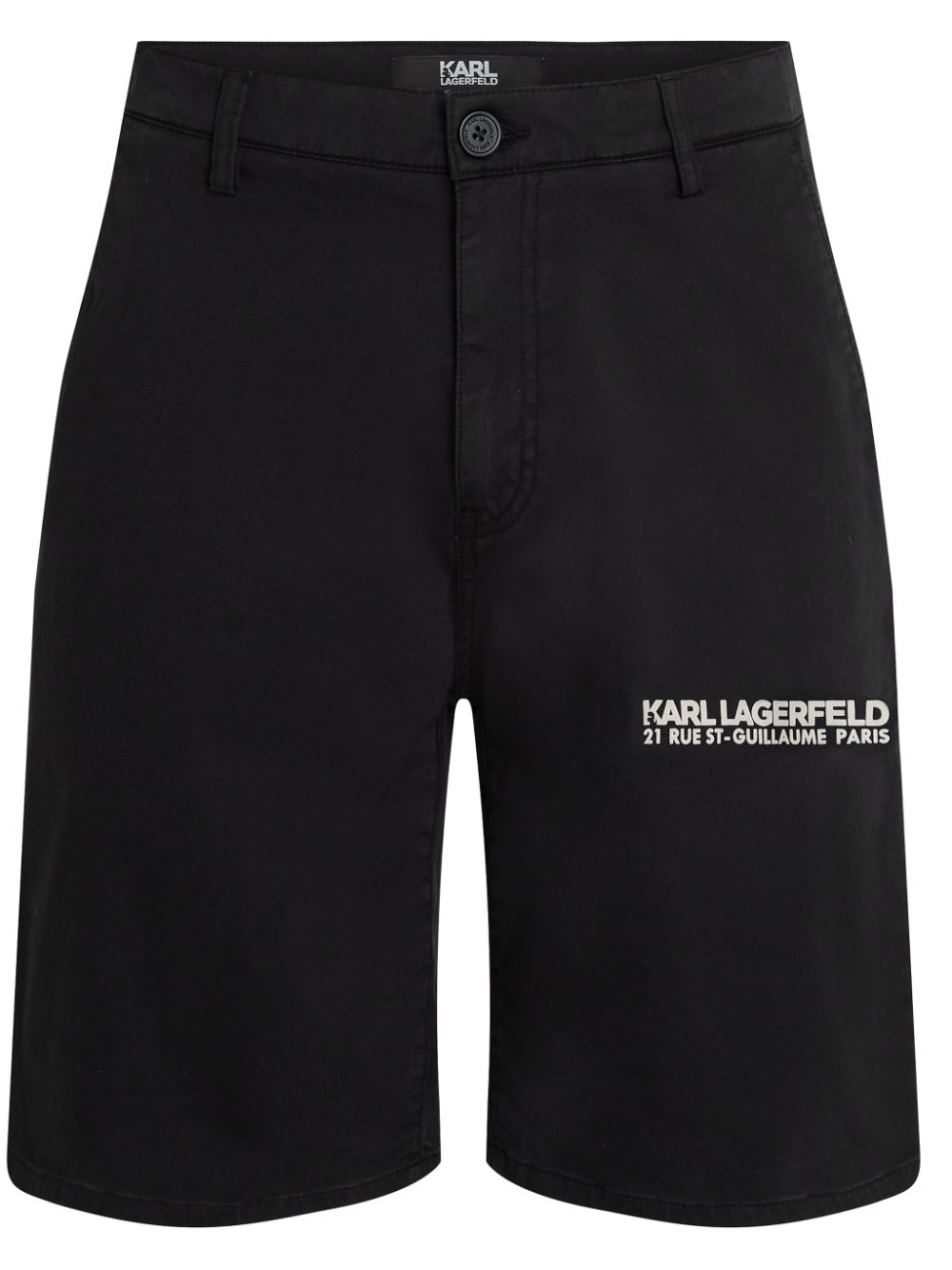Karl Lagerfeld Rue St-Guillaume chino shorts - Black von Karl Lagerfeld