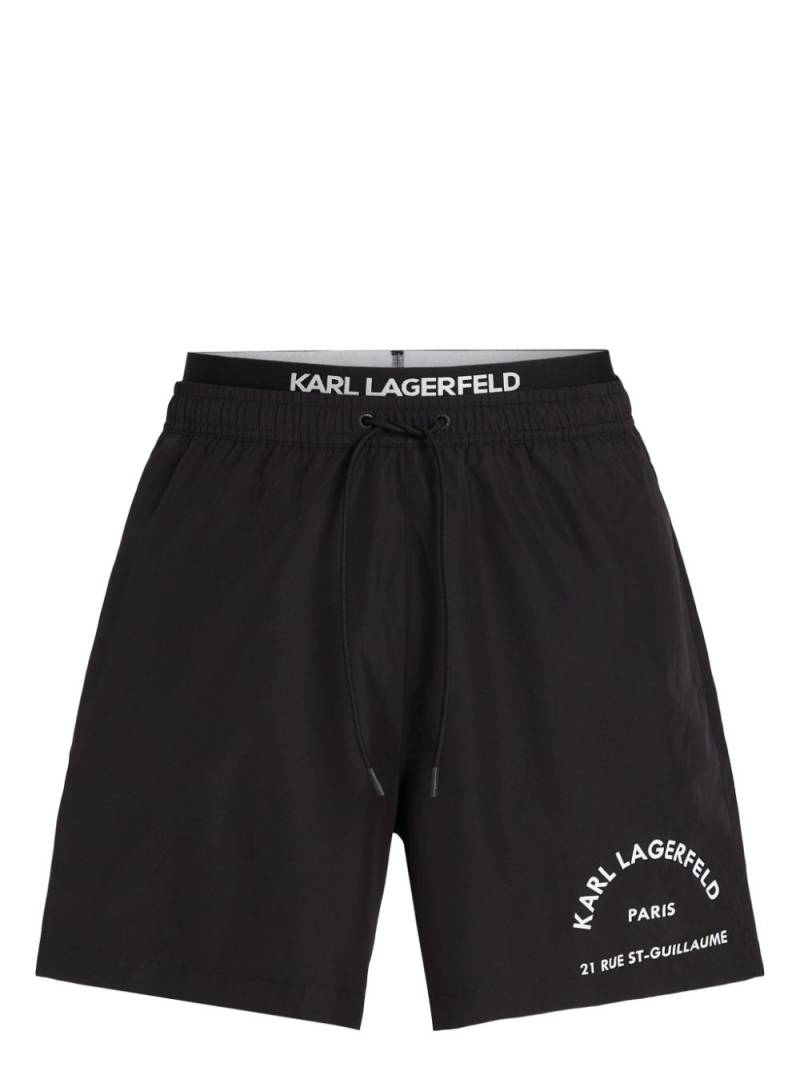 Karl Lagerfeld Rue St-Guillaume swim shorts - Black von Karl Lagerfeld