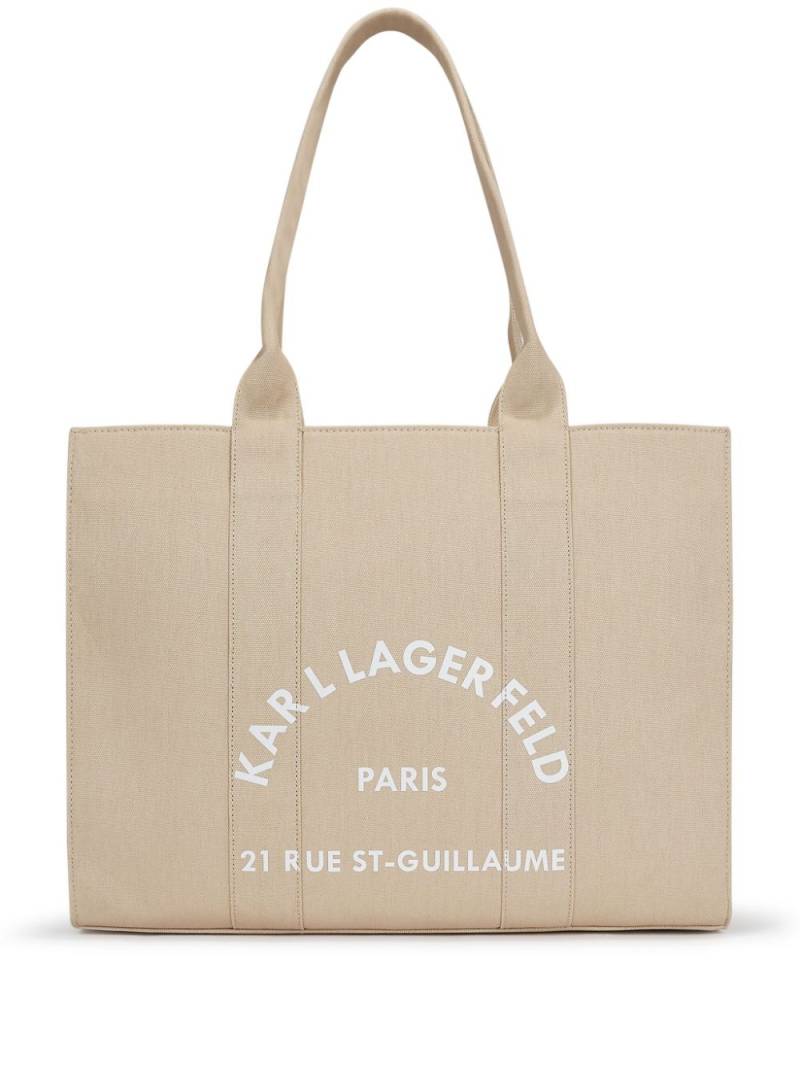 Karl Lagerfeld Rue St-Guillaume tote bag - Neutrals von Karl Lagerfeld