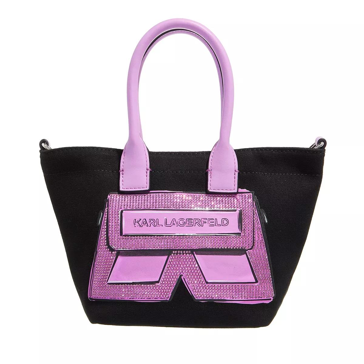 Karl Lagerfeld Schultertasche - Icon K Mini Shopper - Gr. unisize - in Schwarz - für Damen von Karl Lagerfeld