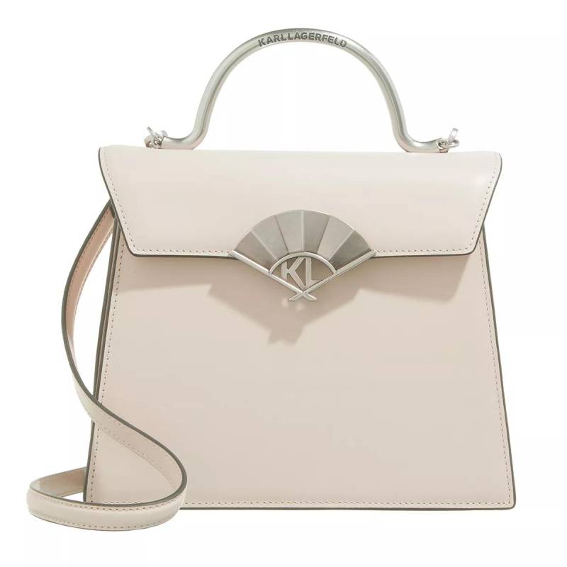 Karl Lagerfeld Schultertasche - K/Archive Fan Top Handle - Gr. unisize - in Beige - für Damen von Karl Lagerfeld