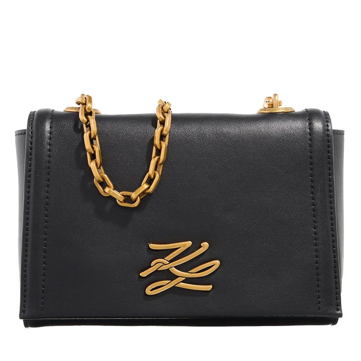 Karl Lagerfeld Schultertasche - K/Autograph Sm Crossbody - Gr. unisize - in Schwarz - für Damen von Karl Lagerfeld