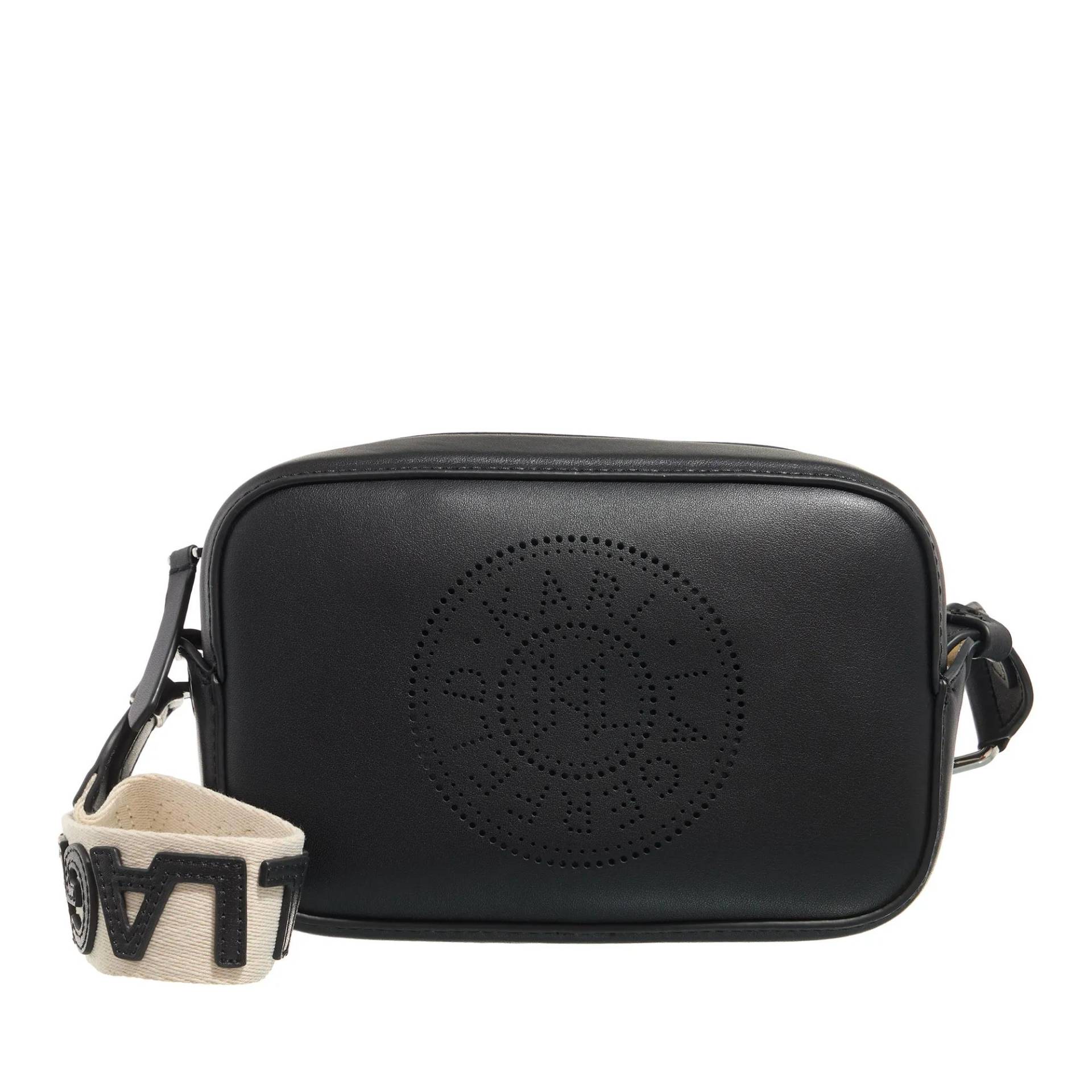 Karl Lagerfeld Schultertasche - K/Circle Camera Bag Perforated - Gr. unisize - in Schwarz - für Damen von Karl Lagerfeld