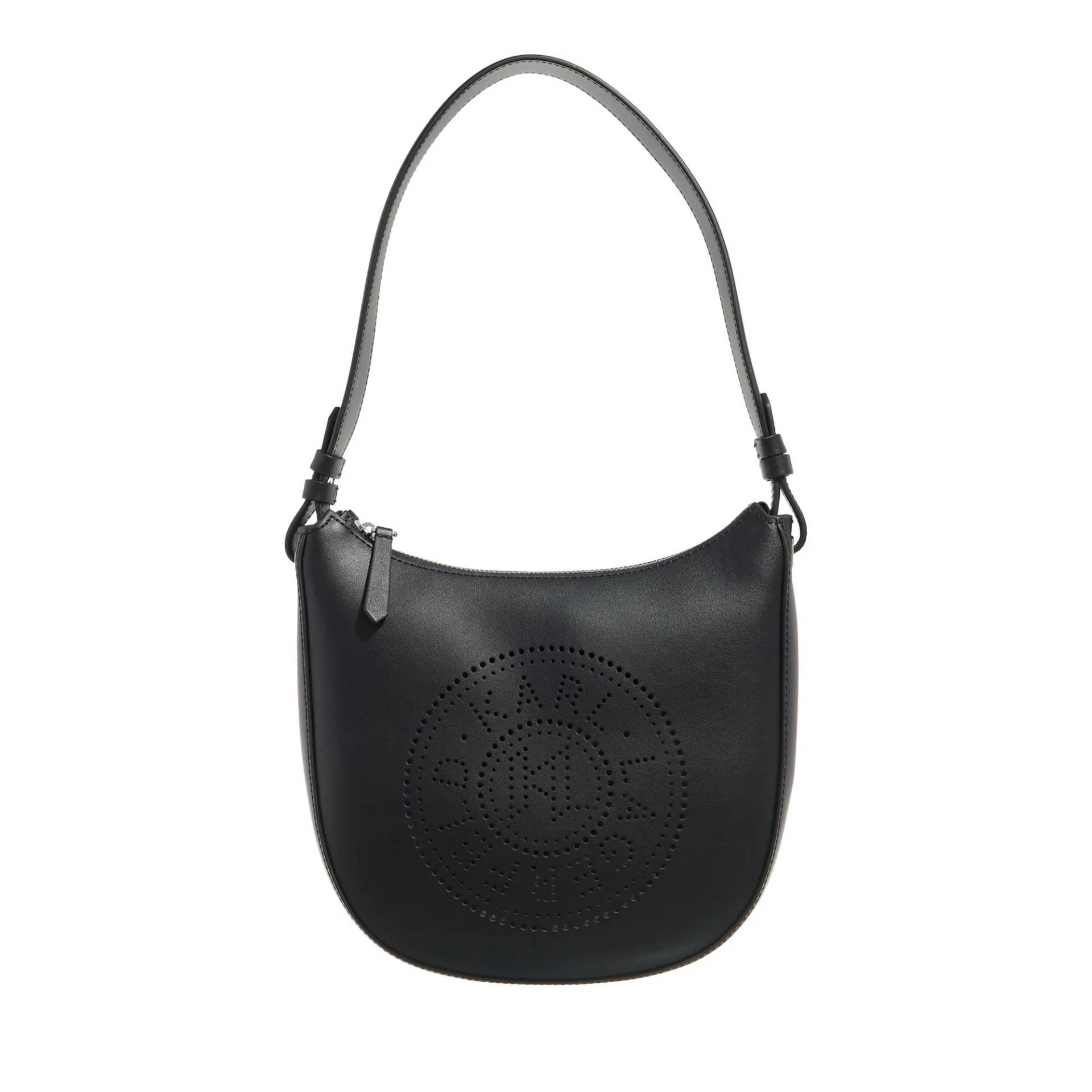 Karl Lagerfeld Schultertasche - K/Circle Moon Shb Perforated - Gr. unisize - in Schwarz - für Damen von Karl Lagerfeld