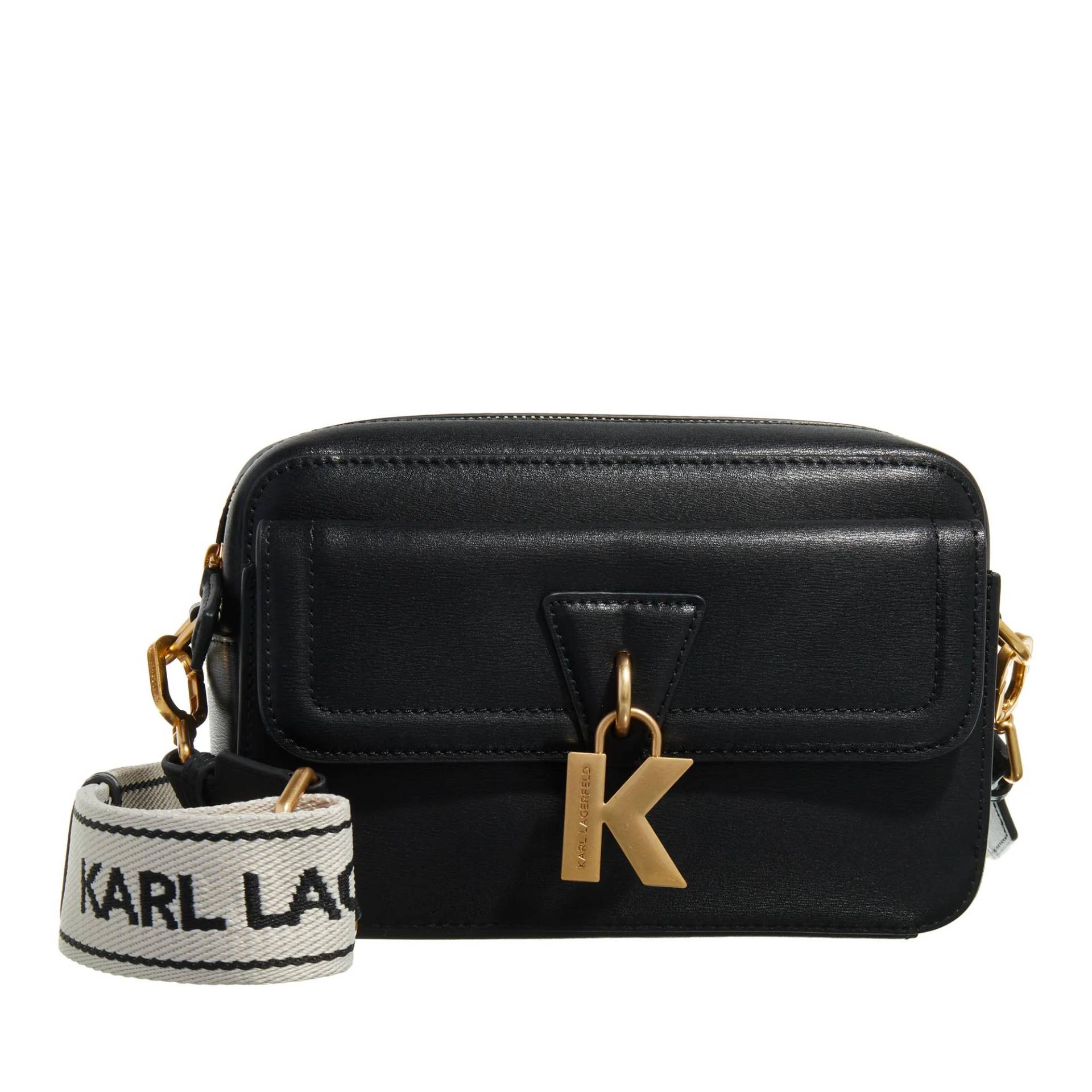 Karl Lagerfeld Schultertasche - K/Lock Camerabag - Gr. unisize - in Schwarz - für Damen von Karl Lagerfeld