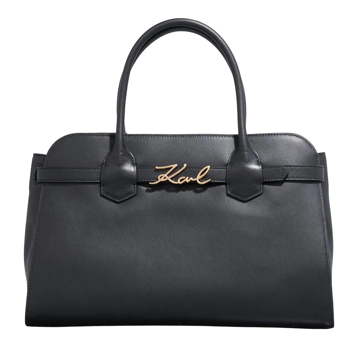 Karl Lagerfeld Schultertasche - K/Signature Top Handle - Gr. unisize - in Schwarz - für Damen von Karl Lagerfeld