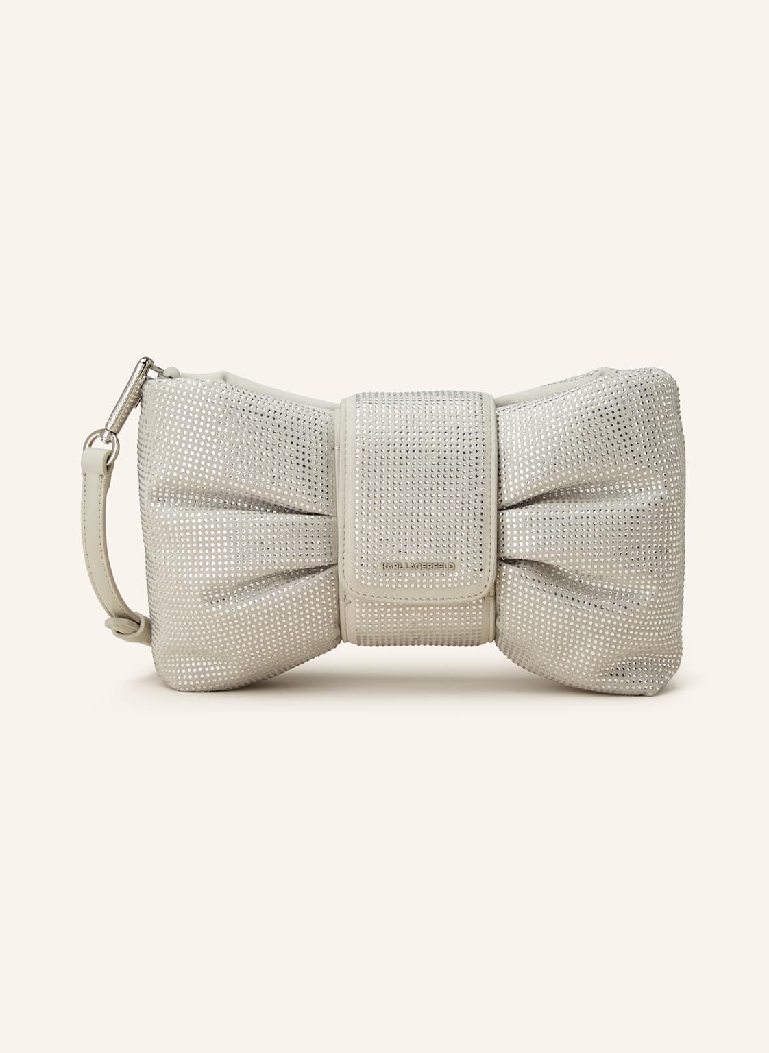 Karl Lagerfeld Schultertasche Mit Schmucksteinen silber von Karl Lagerfeld