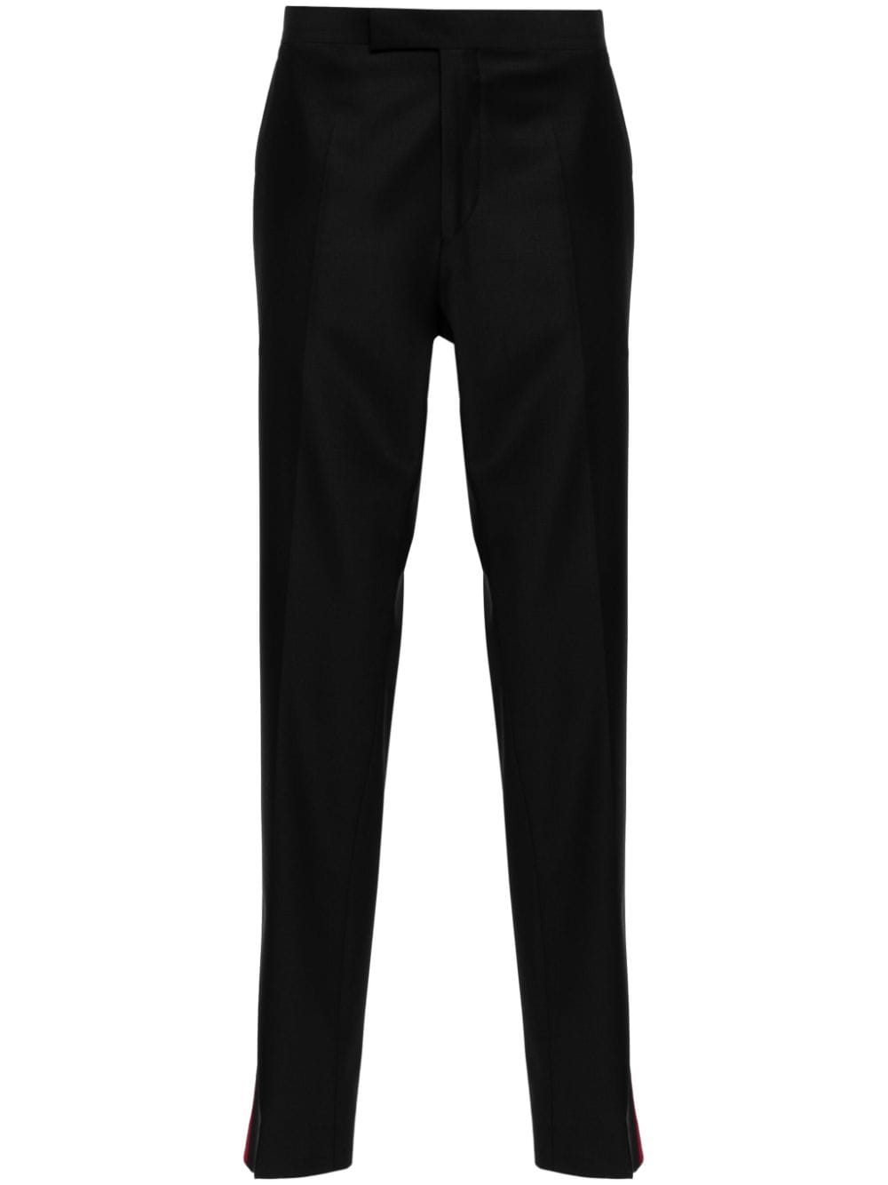 Karl Lagerfeld Sheen slim-cut trousers - Black von Karl Lagerfeld