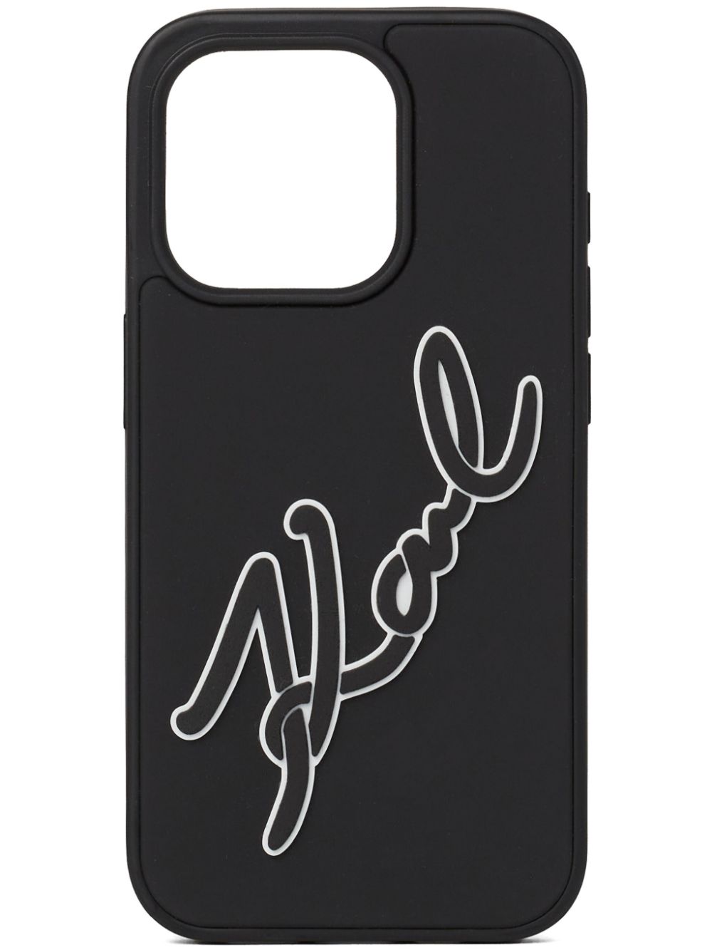 Karl Lagerfeld Signature iPhone 16 Pro Max case - Black von Karl Lagerfeld