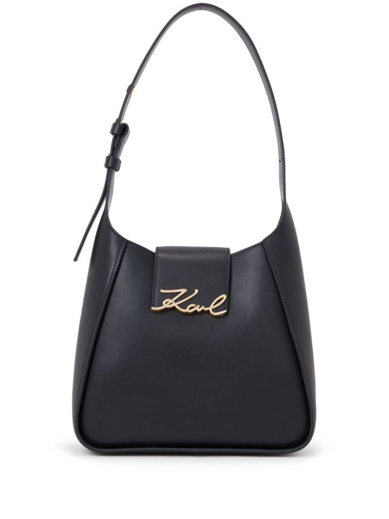 Karl Lagerfeld Signature leather shoulder bag - 999 von Karl Lagerfeld