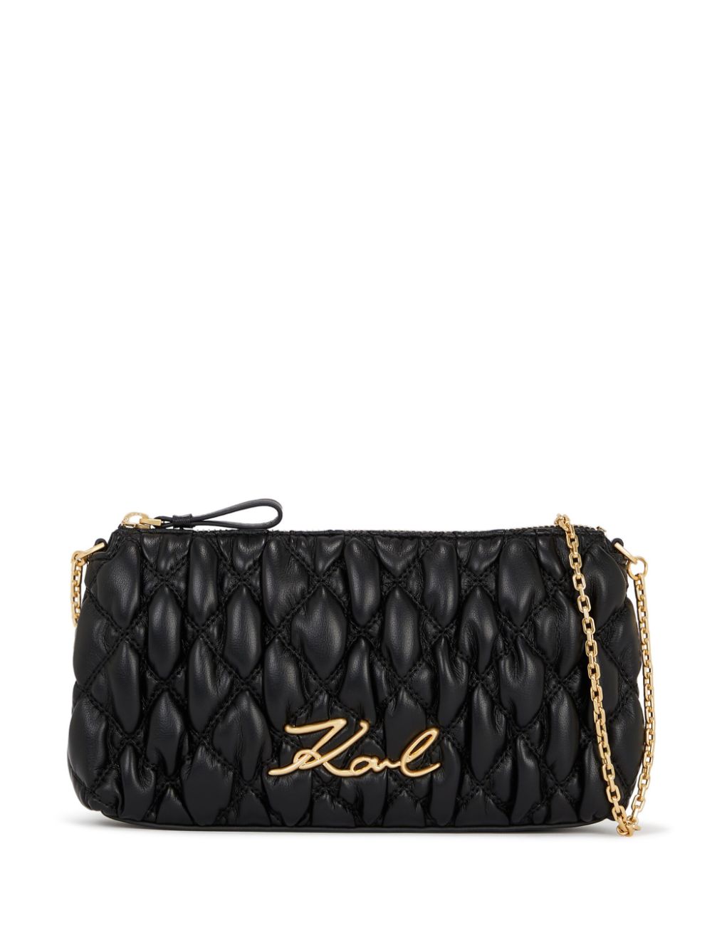 Karl Lagerfeld Signature quilted shoulder bag - Black von Karl Lagerfeld