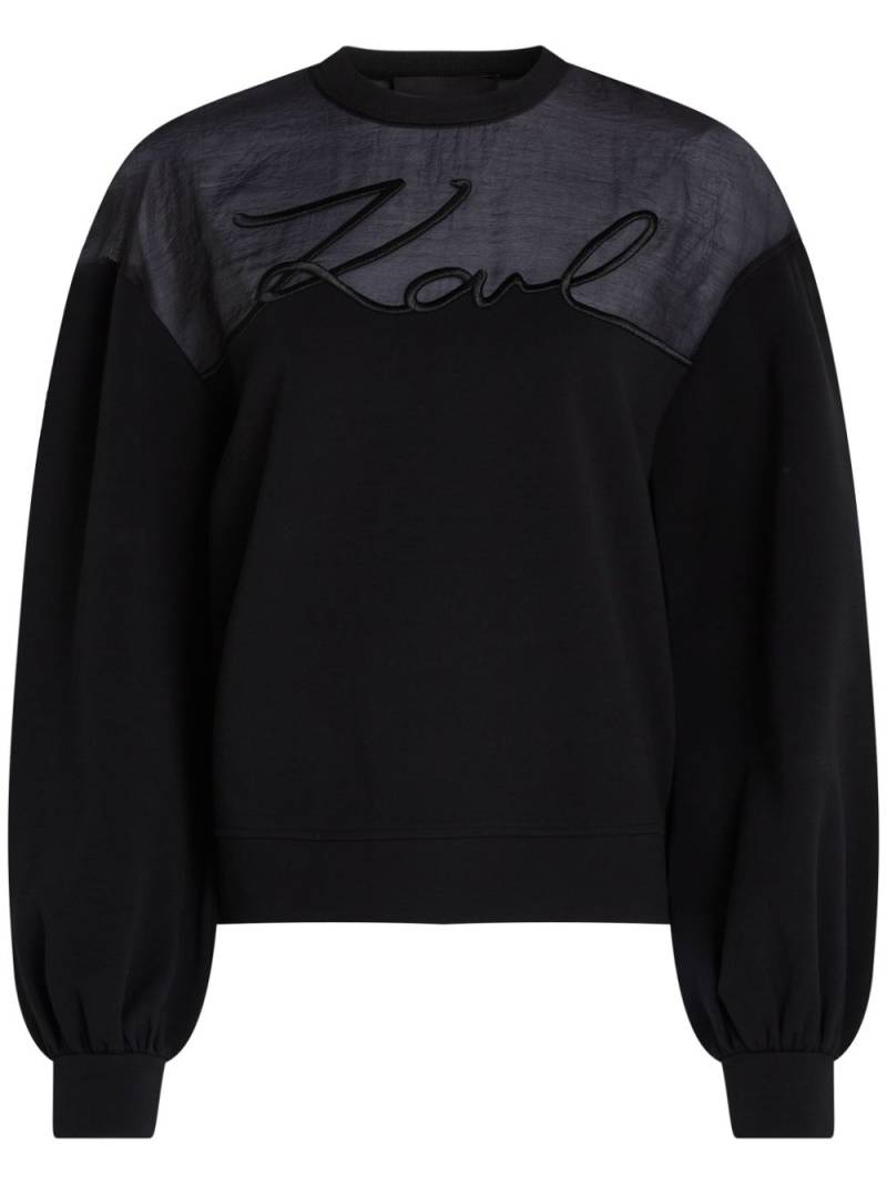 Karl Lagerfeld Signature sweatshirt - Black von Karl Lagerfeld