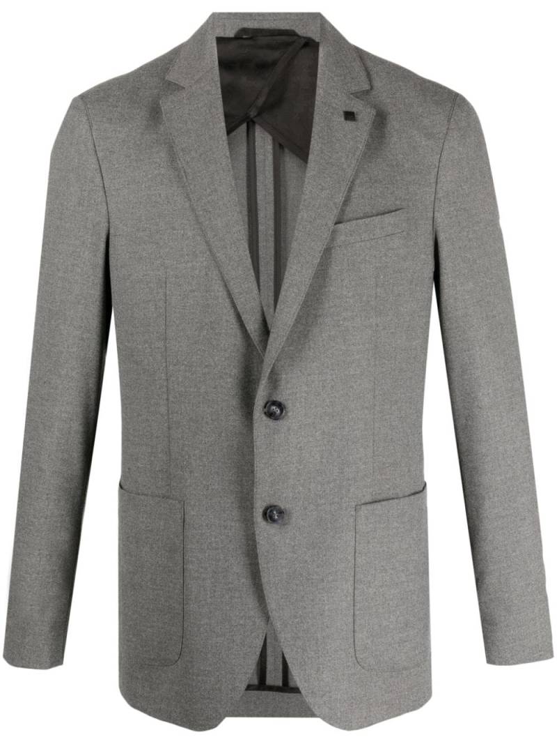 Karl Lagerfeld Smart brooch-detail single-breasted blazer - Grey von Karl Lagerfeld