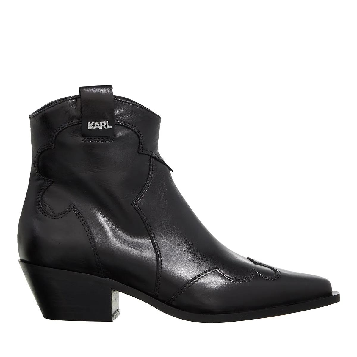 Karl Lagerfeld Stiefel & Boots - Kansas Short Zip Boot - Gr. 36 (EU) - in Schwarz - für Damen von Karl Lagerfeld