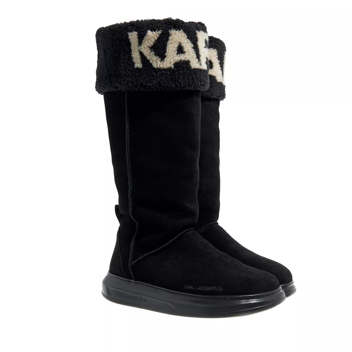 Karl Lagerfeld Stiefel & Boots - Kapri Kosi Karl Logo Hi Boot - Gr. 36 (EU) - in Schwarz - für Damen von Karl Lagerfeld