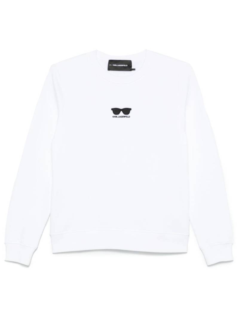 Karl Lagerfeld Sunglasses sweatshirt - White von Karl Lagerfeld