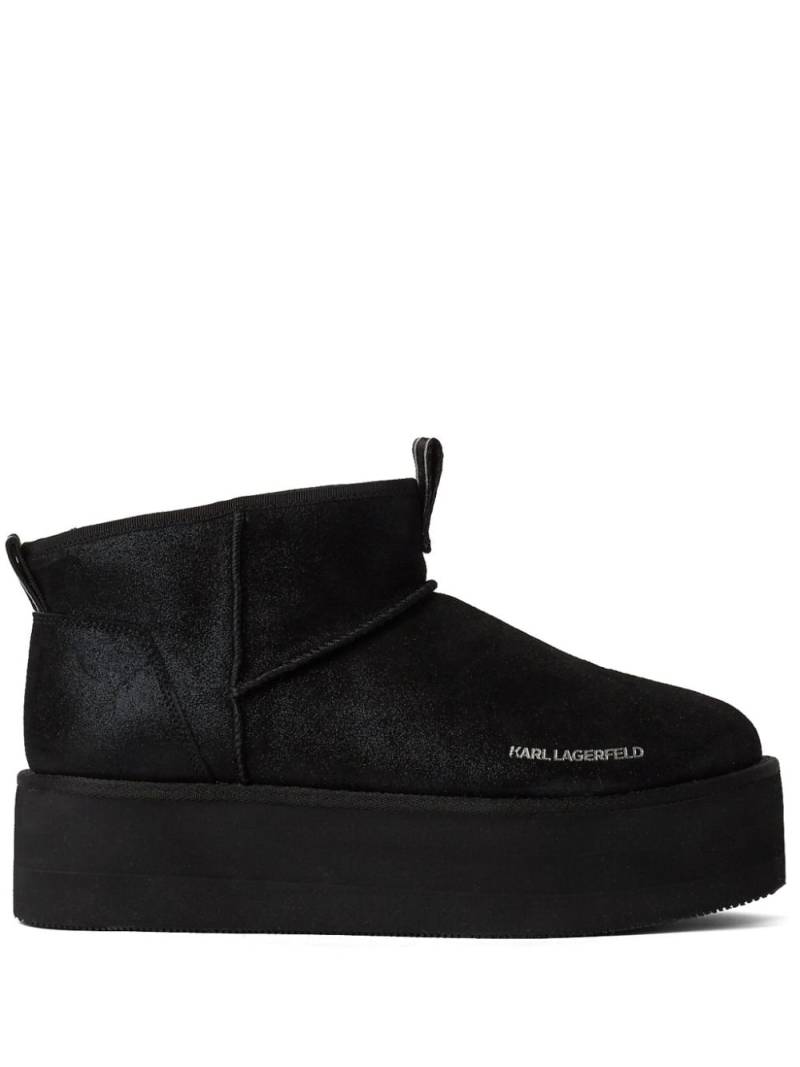 Karl Lagerfeld Thermo leather boots - Black von Karl Lagerfeld