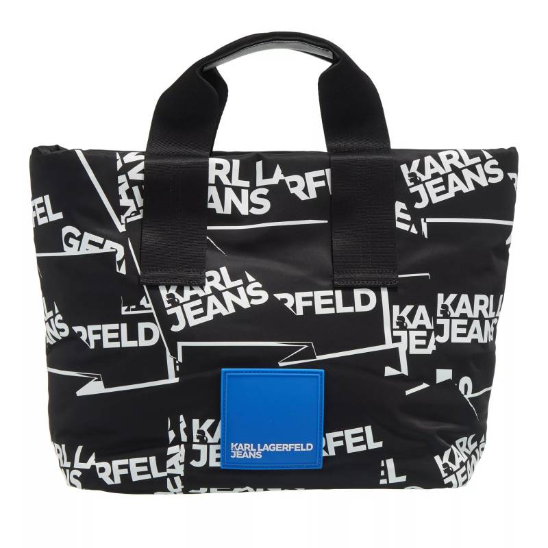 Karl Lagerfeld Jeans Umhängetasche - Folded Logo Tote - Gr. unisize - in Schwarz - für Damen von Karl Lagerfeld Jeans