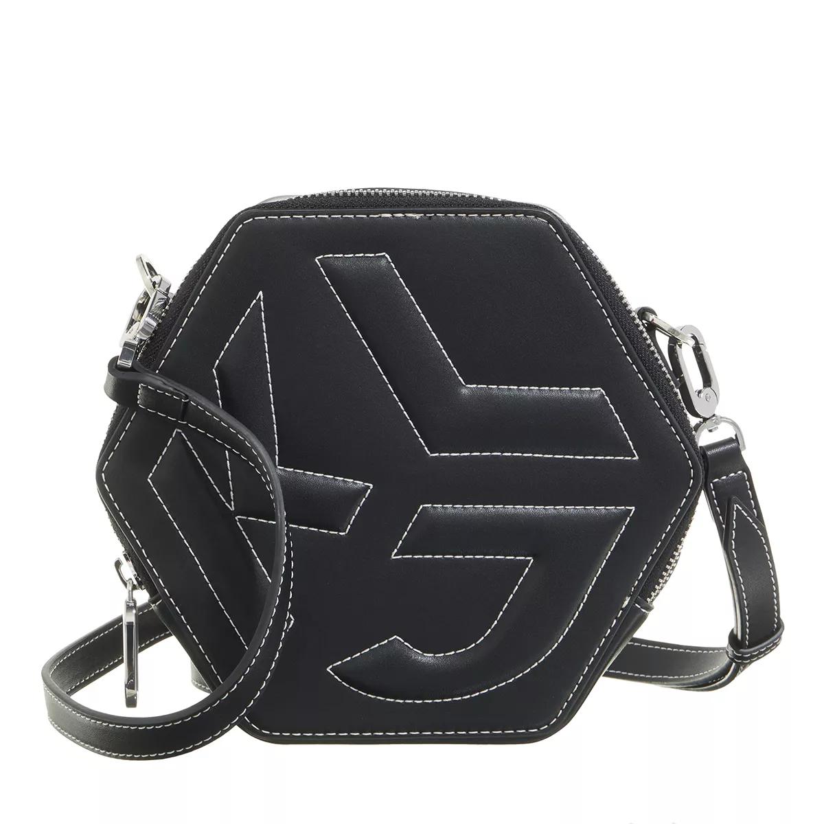 Karl Lagerfeld Jeans Schultertasche - Hexagon Crossbody - Gr. unisize - in Schwarz - für Damen von Karl Lagerfeld Jeans