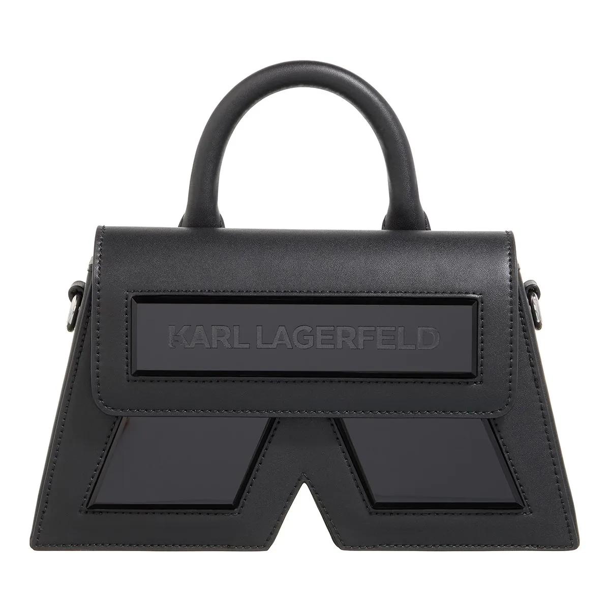 Karl Lagerfeld Schultertasche - Ikon/K Cb Leather - Gr. unisize - in Schwarz - für Damen von Karl Lagerfeld