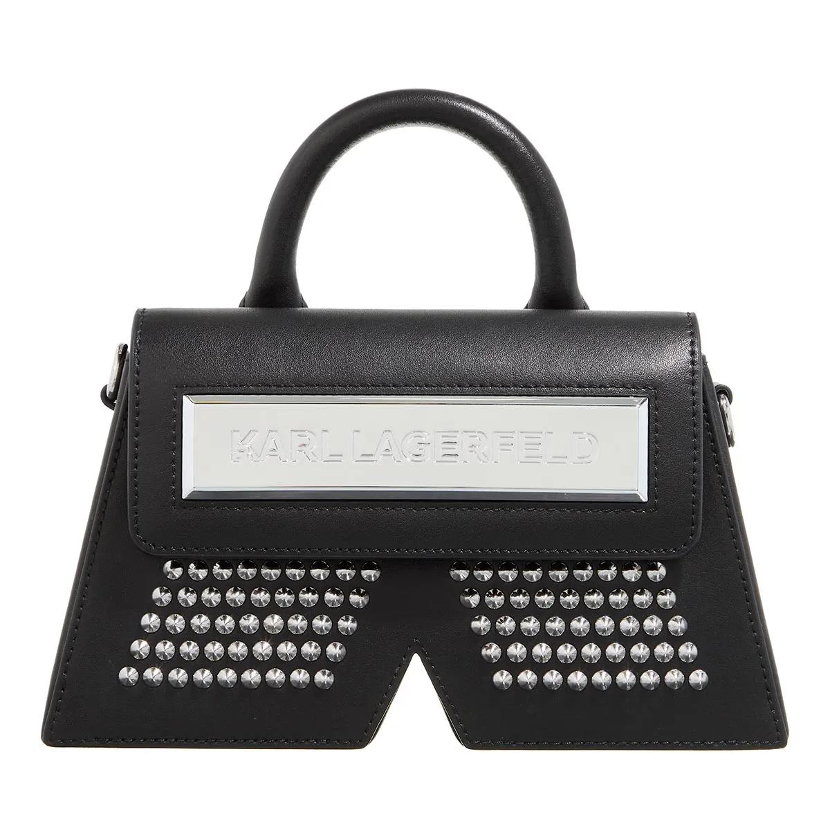 Karl Lagerfeld Schultertasche - Ikon/K Cb Studs - Gr. unisize - in Schwarz - für Damen von Karl Lagerfeld