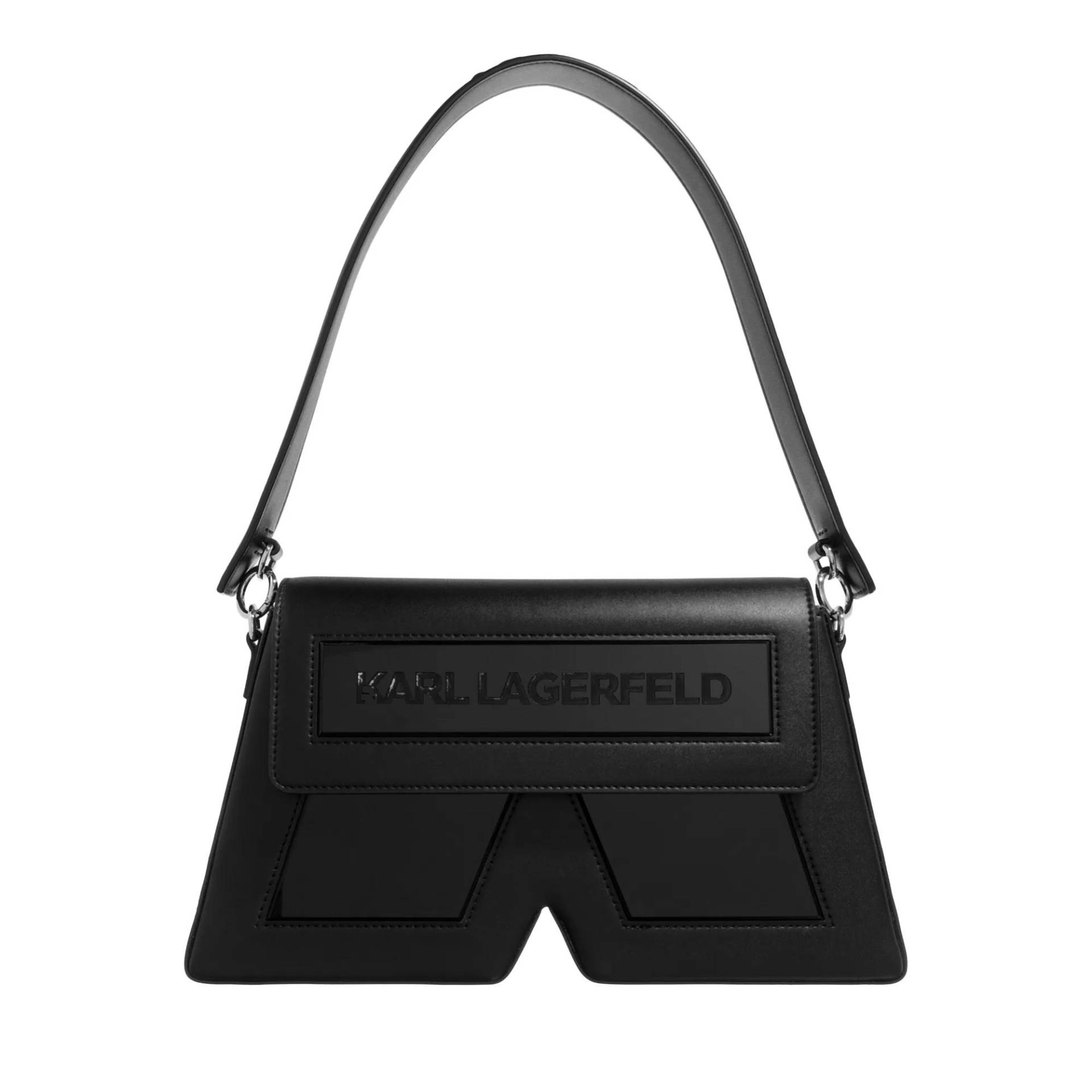 Karl Lagerfeld Schultertasche - Ikon/K Shb Leather - Gr. unisize - in Schwarz - für Damen von Karl Lagerfeld