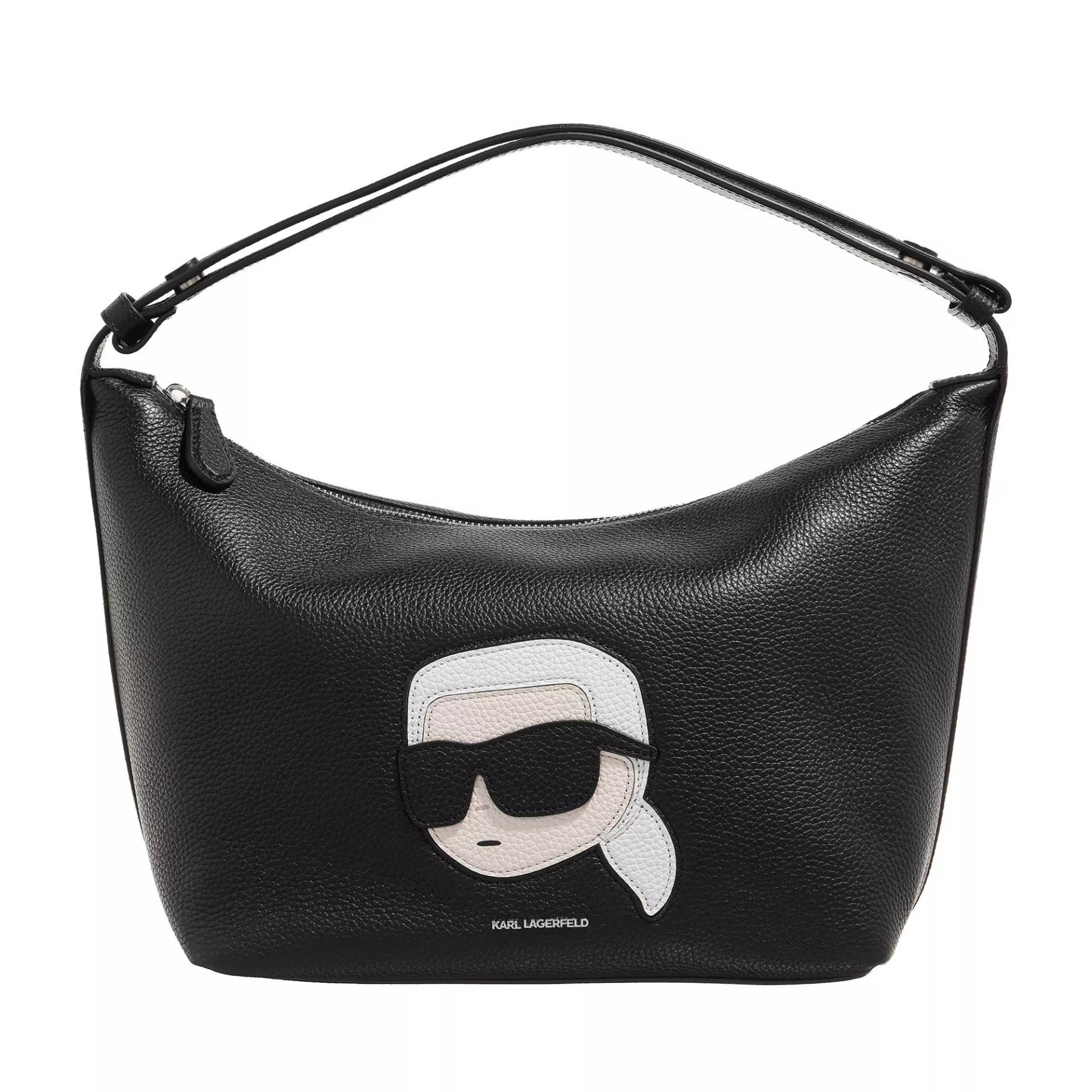 Karl Lagerfeld Umhängetasche - Ikonik 2.0 Lea Zip Sb Grainy - Gr. unisize - in Schwarz - für Damen von Karl Lagerfeld