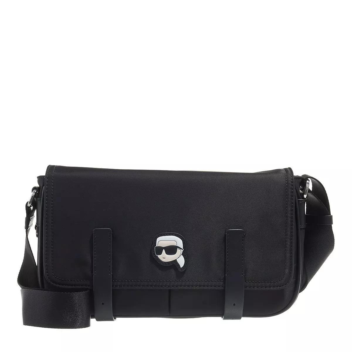 Karl Lagerfeld Umhängetasche - Ikonik 2.0 Nylon Crossbody - Gr. unisize - in Schwarz - für Damen von Karl Lagerfeld