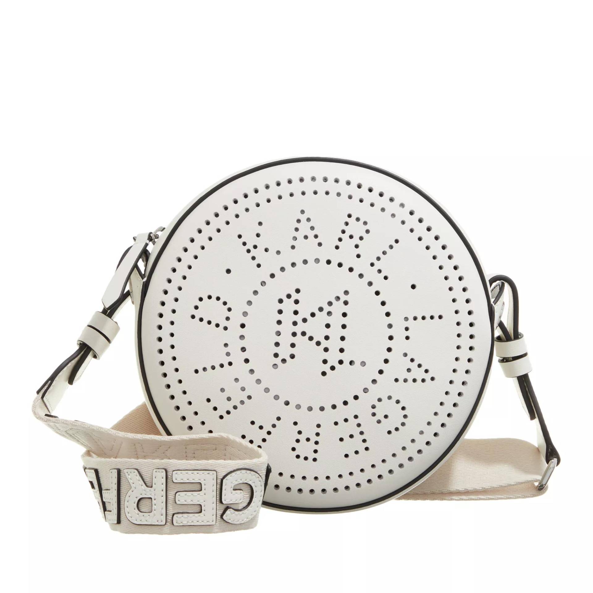 Karl Lagerfeld Umhängetasche - K/Circle Round Cb Perforated - Gr. unisize - in Weiß - für Damen von Karl Lagerfeld