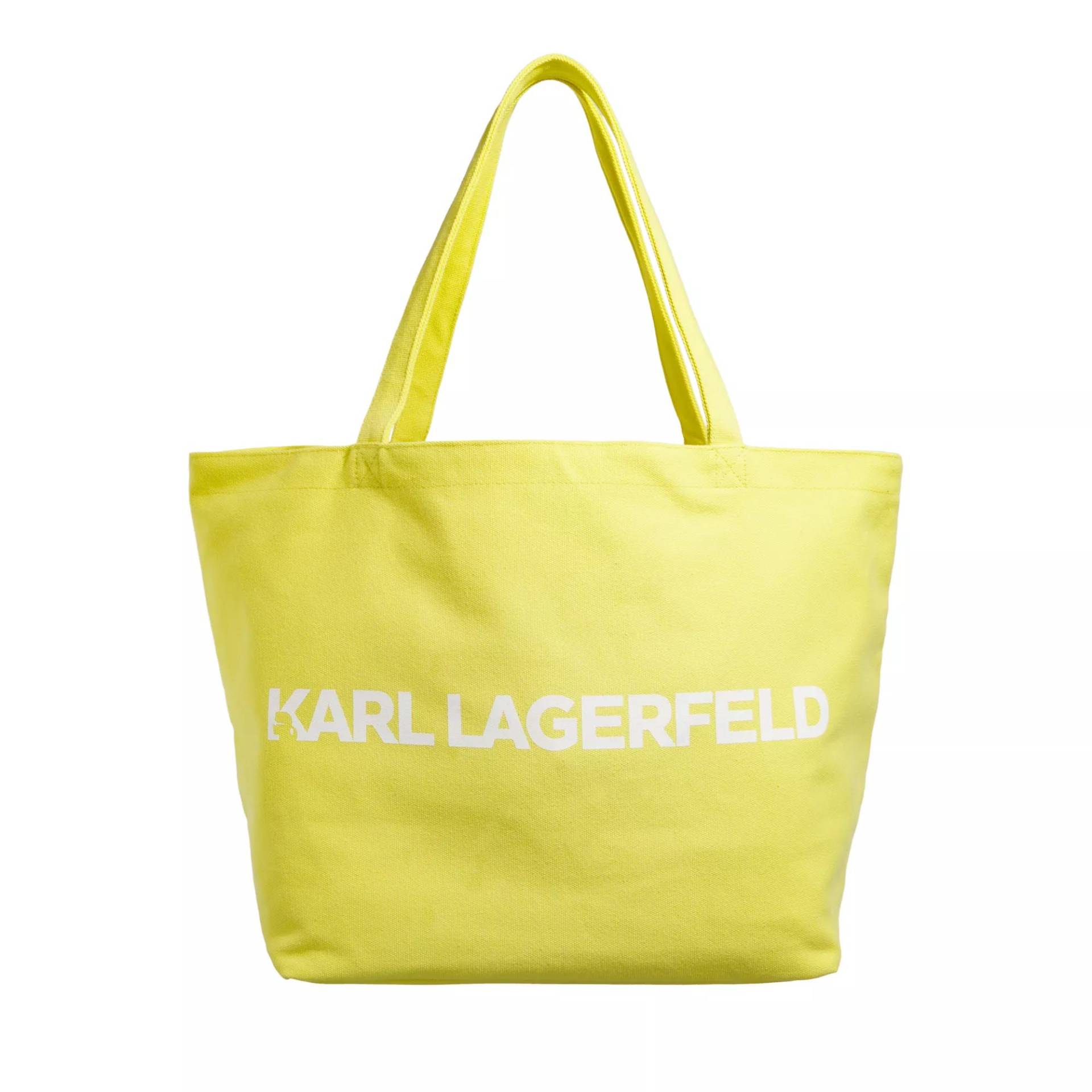 Karl Lagerfeld Umhängetasche - K/Essential Logo Shopper - Gr. unisize - in Gelb - für Damen von Karl Lagerfeld