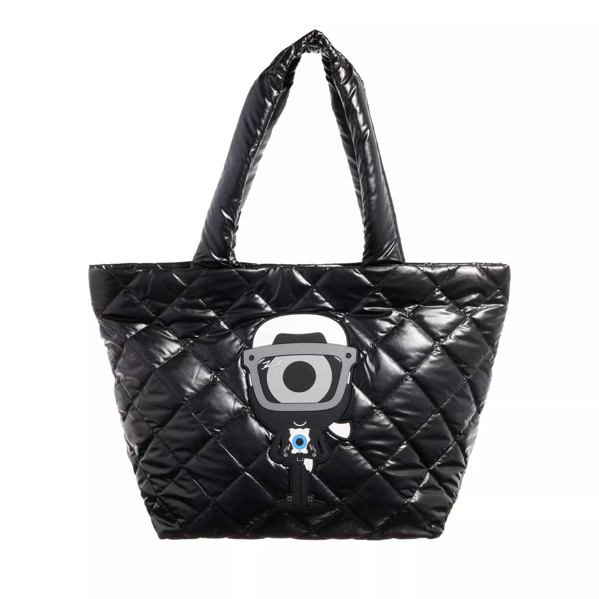 Karl Lagerfeld Umhängetasche - K/Ikonik 2.0 Choup Aop Shopper - Gr. unisize - in Schwarz - für Damen von Karl Lagerfeld