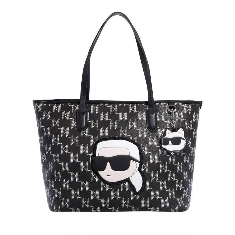 Karl Lagerfeld Schultertasche - K/Ikonik 2.0 Mono Cc Lg Tote - Gr. unisize - in Schwarz - für Damen von Karl Lagerfeld