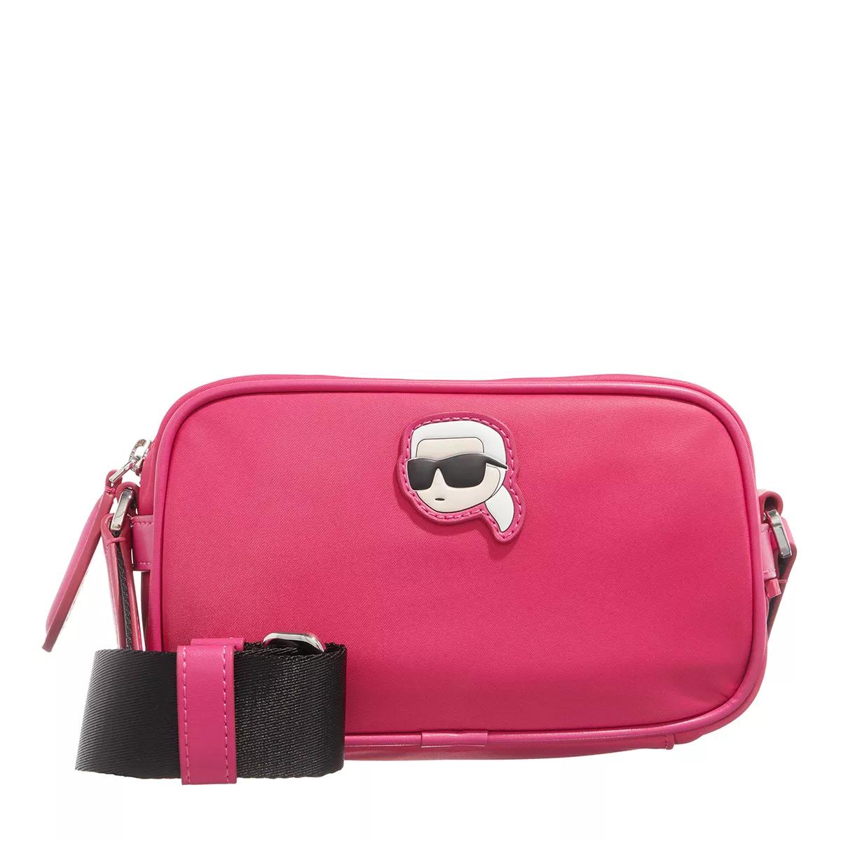 Karl Lagerfeld Umhängetasche - K/Ikonik 2.0 Nylon Camera Bag - Gr. unisize - in Rosa - für Damen von Karl Lagerfeld