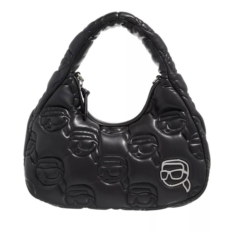 Karl Lagerfeld Umhängetasche - K/Ikonik 2.0 Quilted Sm Hobo - Gr. unisize - in Schwarz - für Damen von Karl Lagerfeld