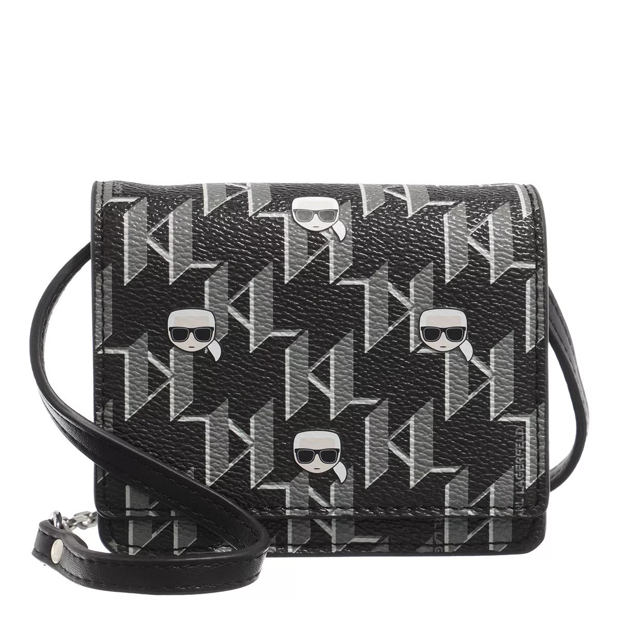 Karl Lagerfeld Umhängetasche - K/Ikonik Cc Monogram Woc - Gr. unisize - in Schwarz - für Damen von Karl Lagerfeld