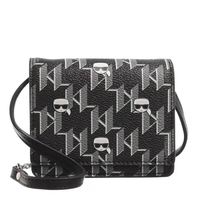 Karl Lagerfeld Schultertasche - K/Ikonik Cc Monogram Woc - Gr. unisize - in Schwarz - für Damen von Karl Lagerfeld