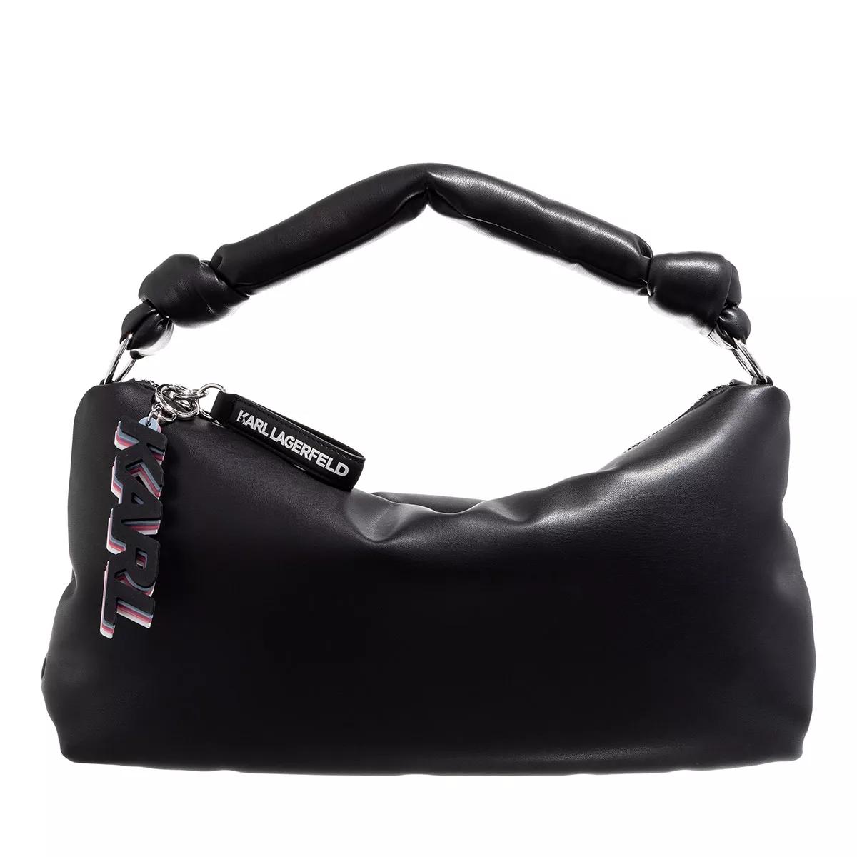 Karl Lagerfeld Umhängetasche - K/Knotted Md Shoulderbag - Gr. unisize - in Schwarz - für Damen von Karl Lagerfeld