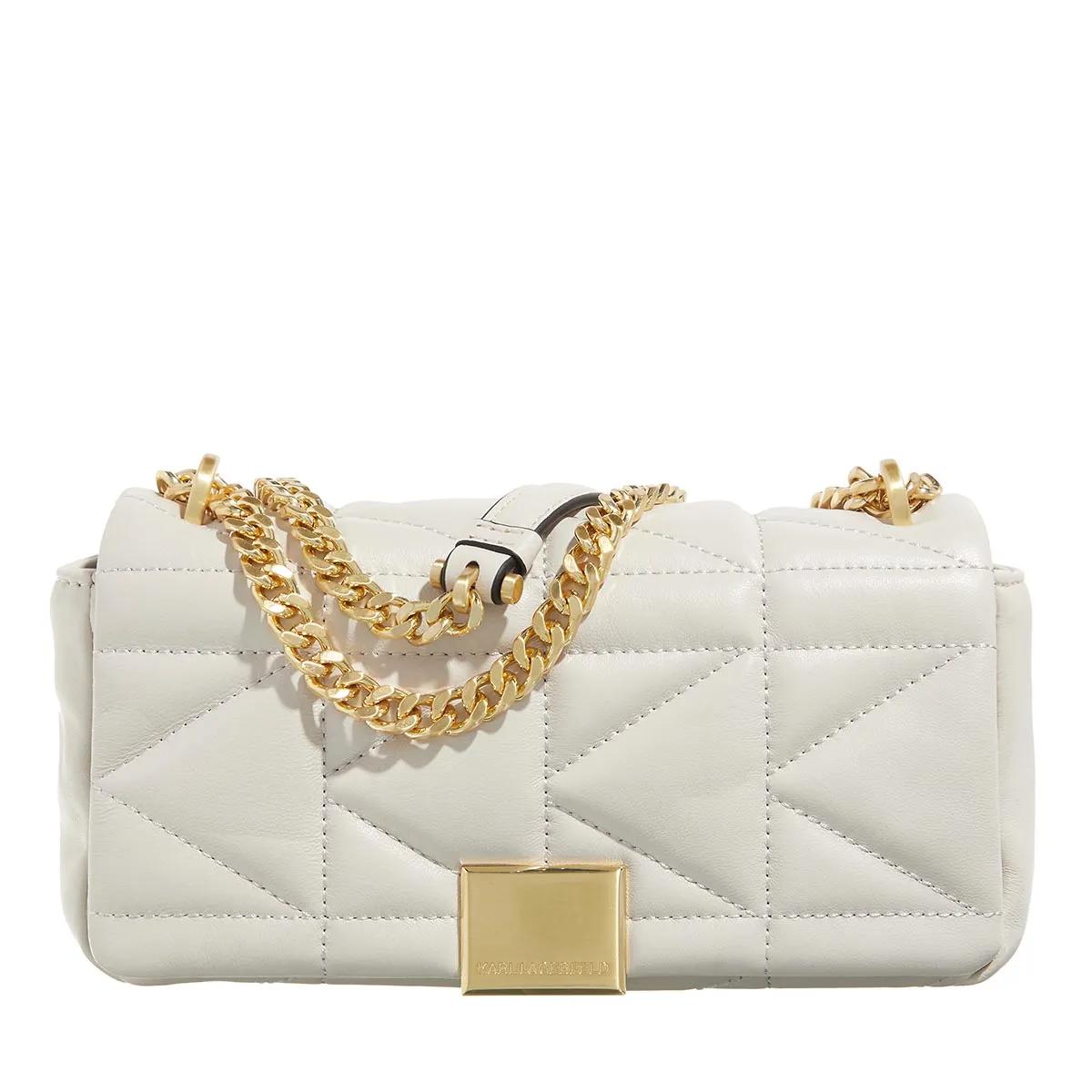 Karl Lagerfeld Schultertasche - K/Kuilt Sm Crossbody - Gr. unisize - in Beige - für Damen von Karl Lagerfeld