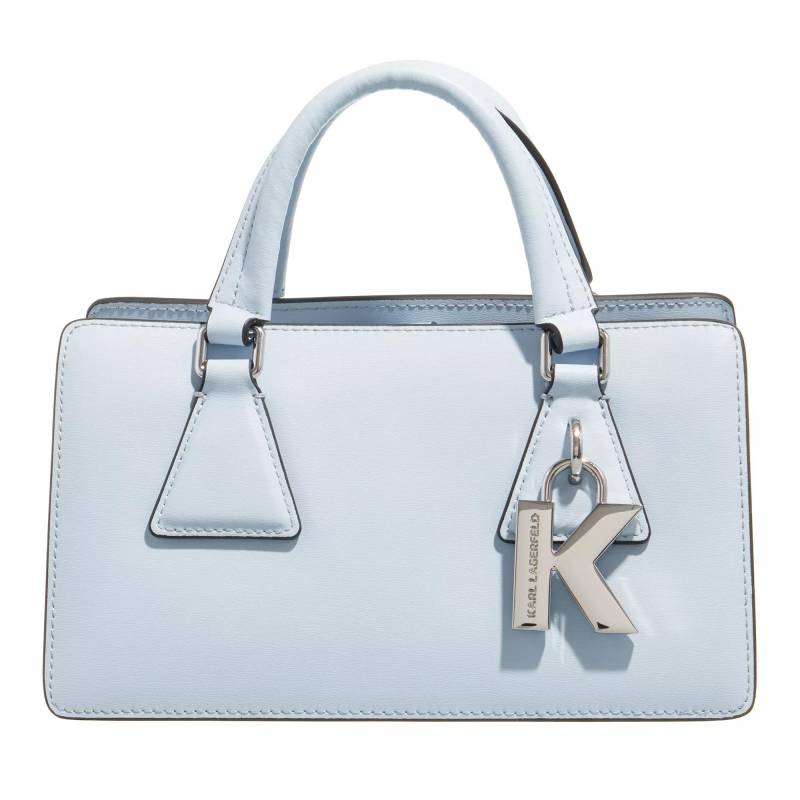 Karl Lagerfeld Umhängetasche - K/Lock Small Tophandle - Gr. unisize - in Blau - für Damen von Karl Lagerfeld