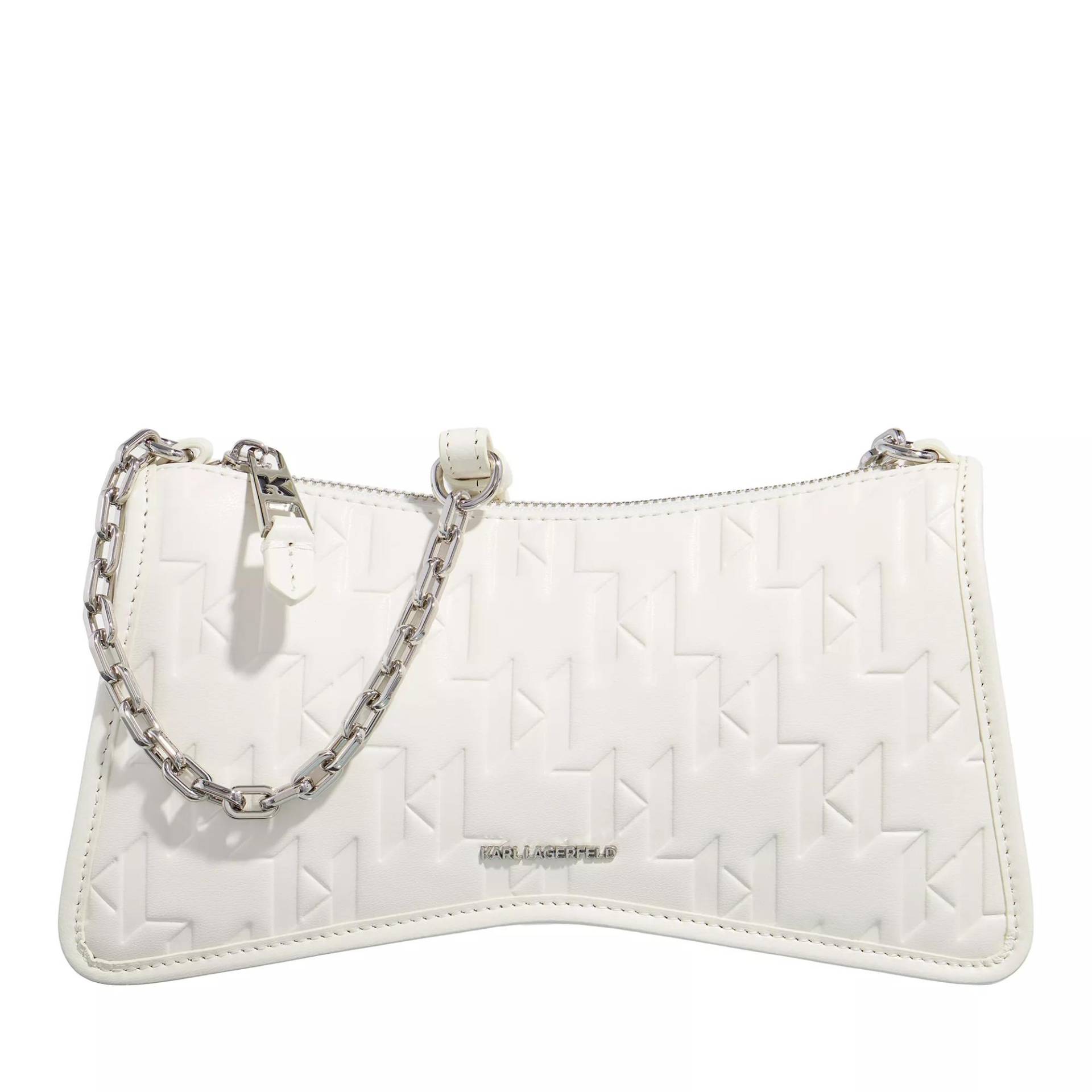 Karl Lagerfeld Umhängetasche - K/Seven Element Cb Embossed - Gr. unisize - in Weiß - für Damen von Karl Lagerfeld