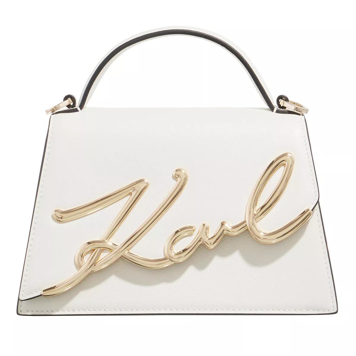 Karl Lagerfeld Umhängetasche - K/Signature 2.0 Sm Crossbody - Gr. unisize - in Creme - für Damen von Karl Lagerfeld