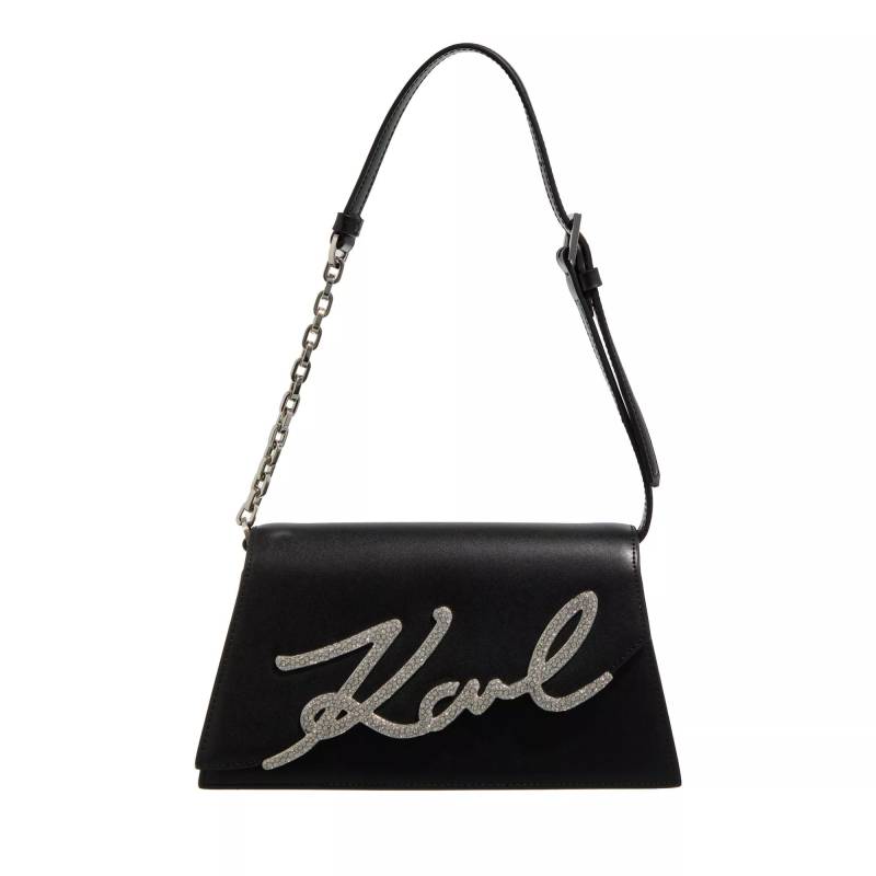 Karl Lagerfeld Umhängetasche - K/Signature 2.0 Sp Shb Crystal - Gr. unisize - in Schwarz - für Damen von Karl Lagerfeld