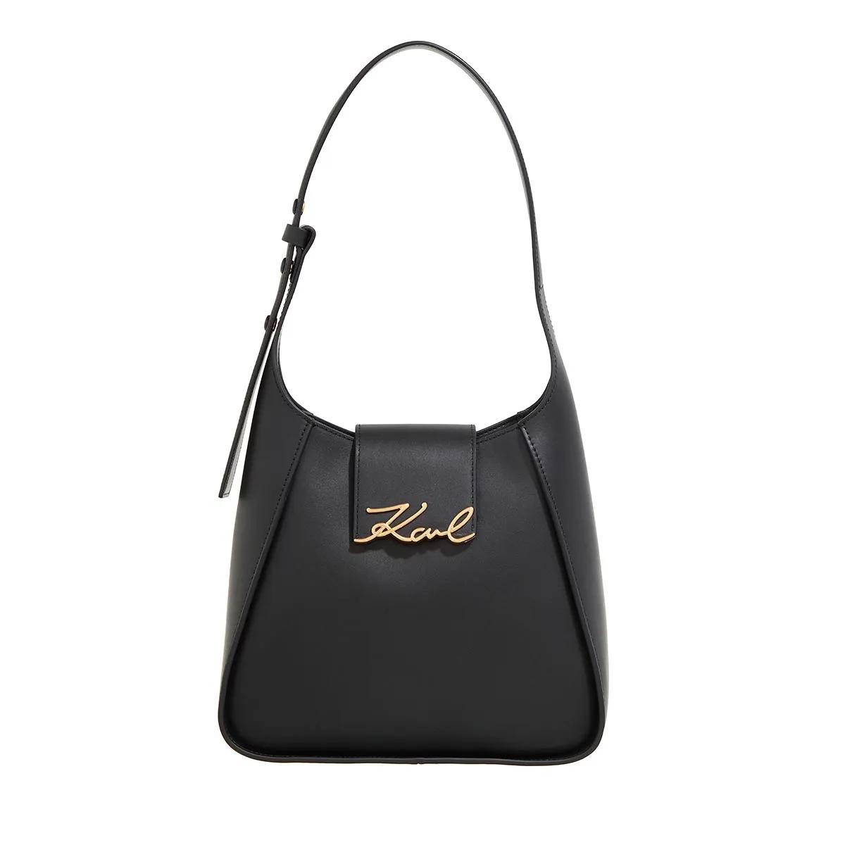 Karl Lagerfeld Schultertasche - K/Signature Hobo - Gr. unisize - in Schwarz - für Damen von Karl Lagerfeld